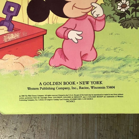 Vintage Disney Babies "What's Up High?" Little Golden Board Book 1988 - Picture 2 of 5